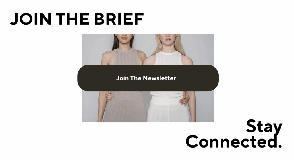 Join the newsletter cult brief